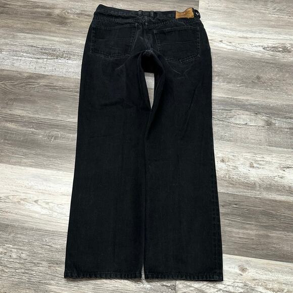 Indigo Palms Faded Black Mens 33x30 Classic Fit‎ Mid Rise Straight Denim Jeans - Picture 3 of 13